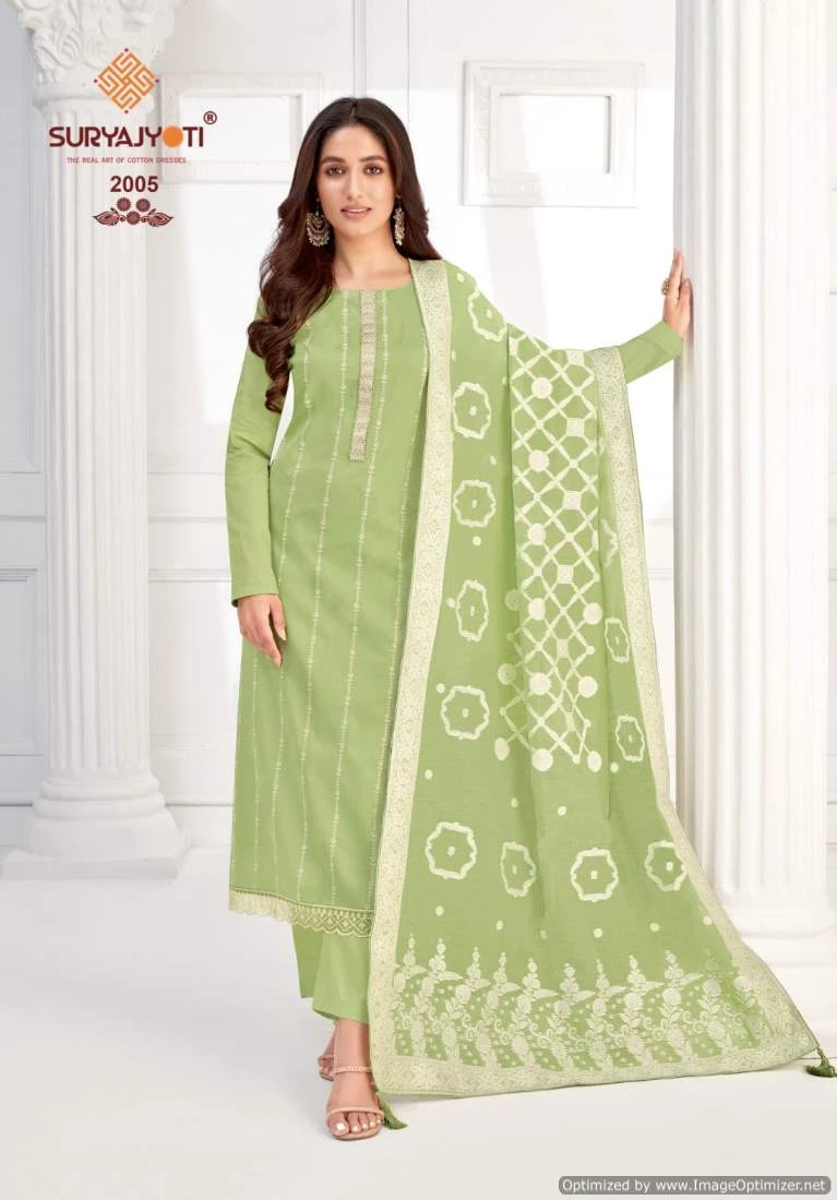 Suryajyoti Khanak Advance Vol 2 Jaam Satin Wholesale Fancy Salwar Suit Catalog — Wholesale Salwar Suits, MPA wholesale from Surat - Gallery Image 8